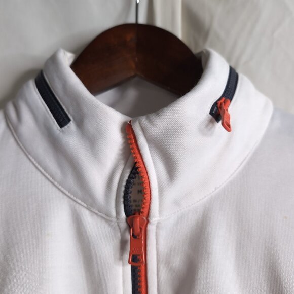 Armani Exchange Men's White/Red/Blue Full Zip Collared Jacket, Medium - Picture 3 of 8